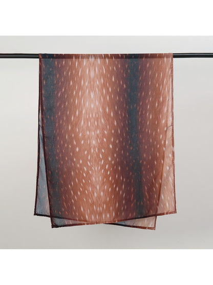 Scarvii - Abstract Fawn Print Fashion Scarf