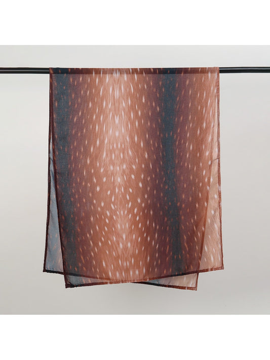 Scarvii - Abstract Fawn Print Fashion Scarf