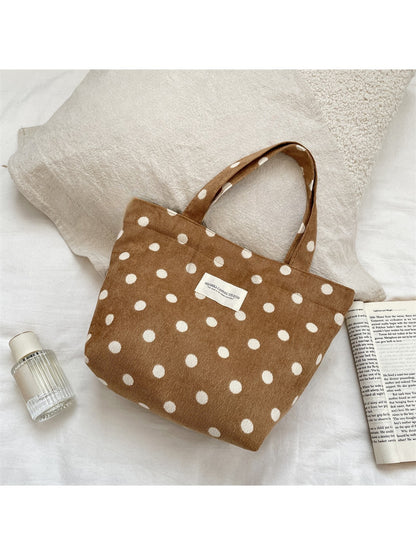 Cosbai - Floral Print Hand Tote Bag
