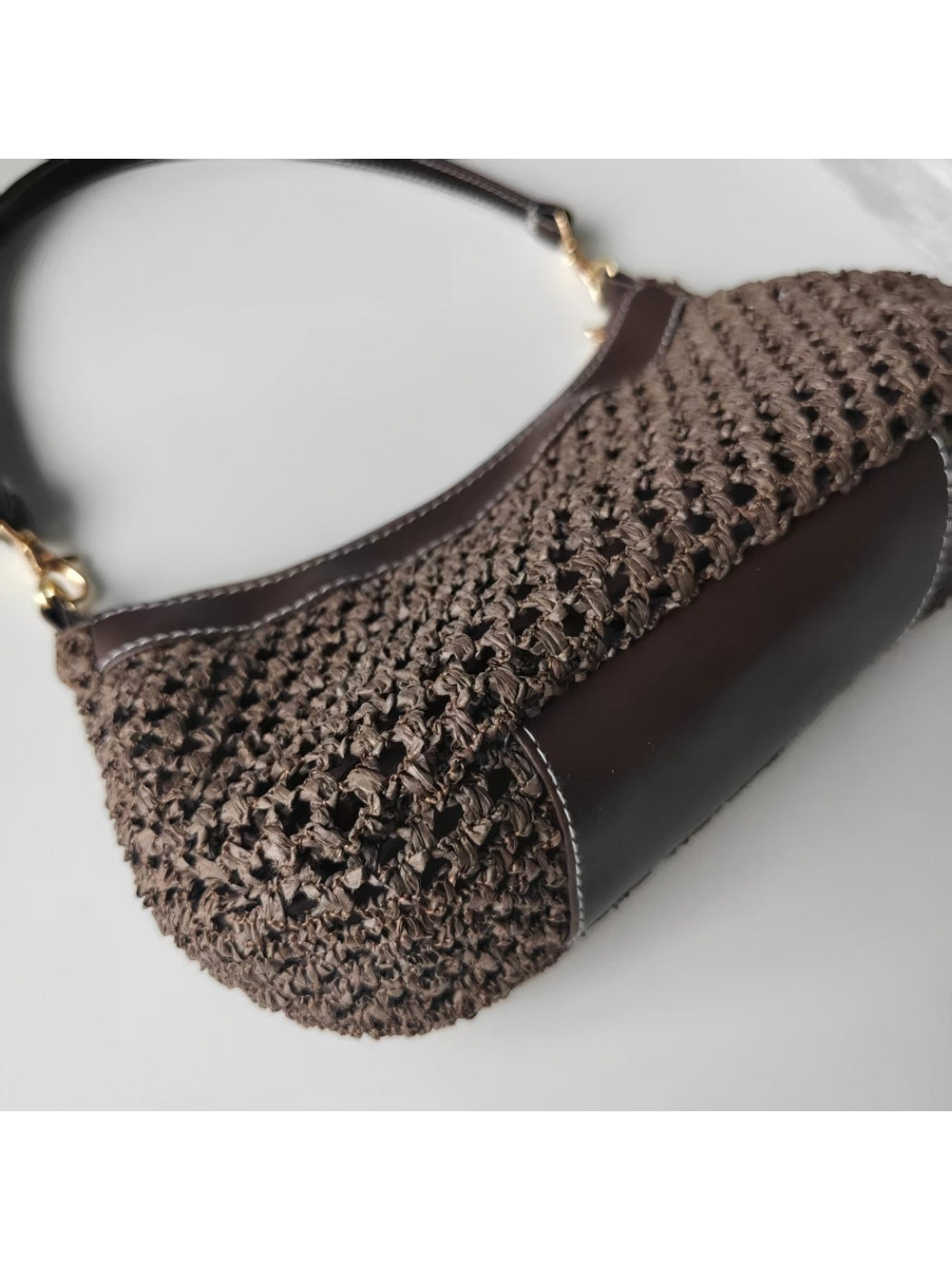 Cosbai - Dark Woven Shoulder Bag - image 4