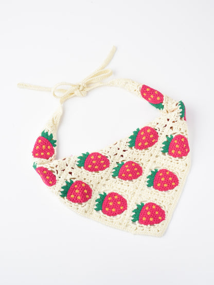 Haila - Woven Strawberry Hairband - peach - product image