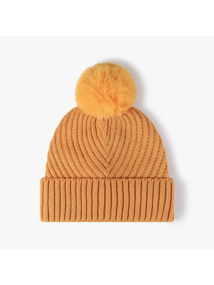 Haila - Pom-Pom Cuffed Knit Beanie