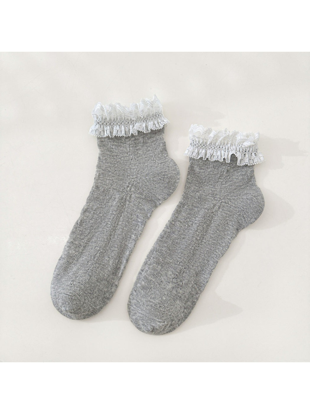 Rufia - Sheer Lace Bow Ankle Socks product image 4
