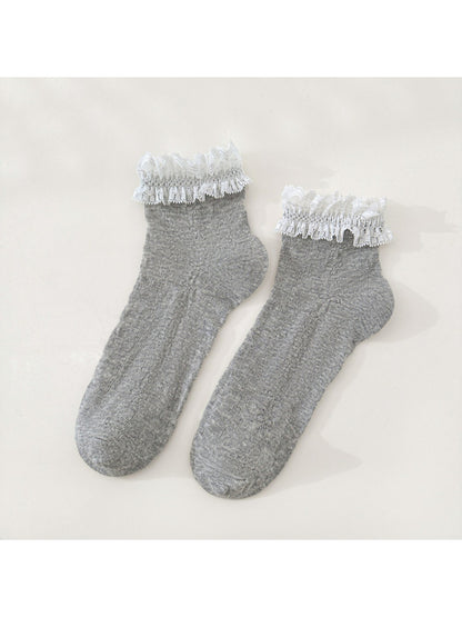 Rufia - Sheer Lace Bow Ankle Socks product image 4