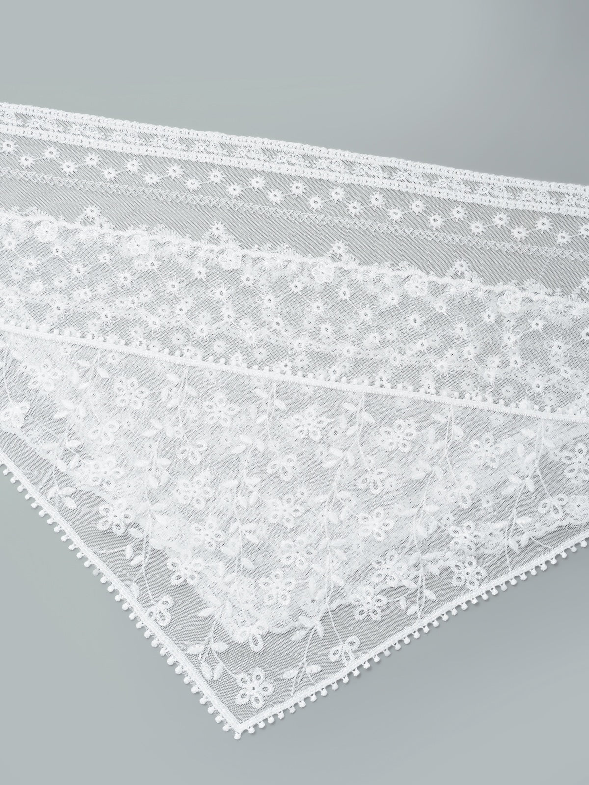 White Lace Vintage Floral Headband