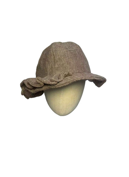 Haila - Vintage British‑Style Ruffled Bucket Hat