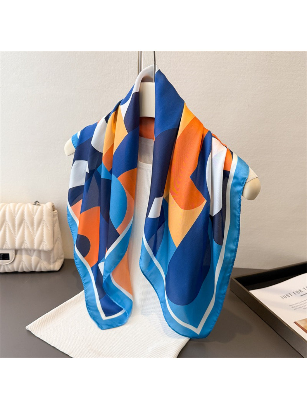 Scarvii - Modern Circle Block Print Scarf