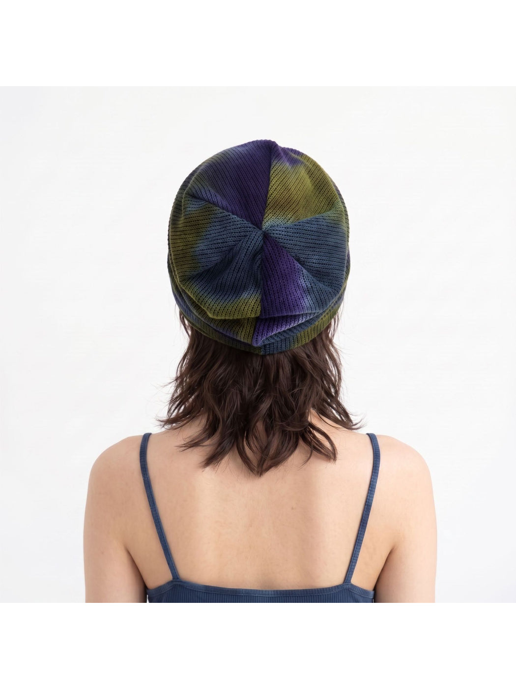 Haila - Abstract Pattern Knit Slouchy Beanie