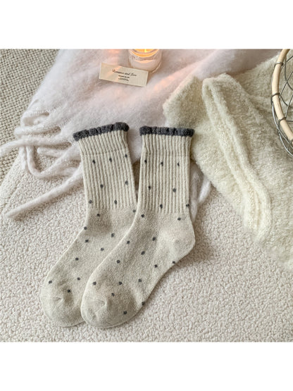 Rufia – Cozy Rolled Cuff Knit Socks