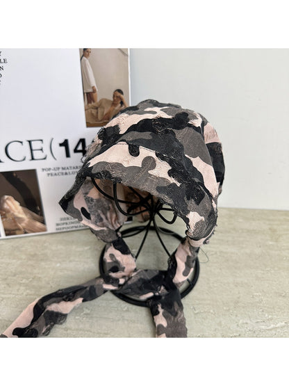 Haila - Camo Pattern Brimless Knit Hat