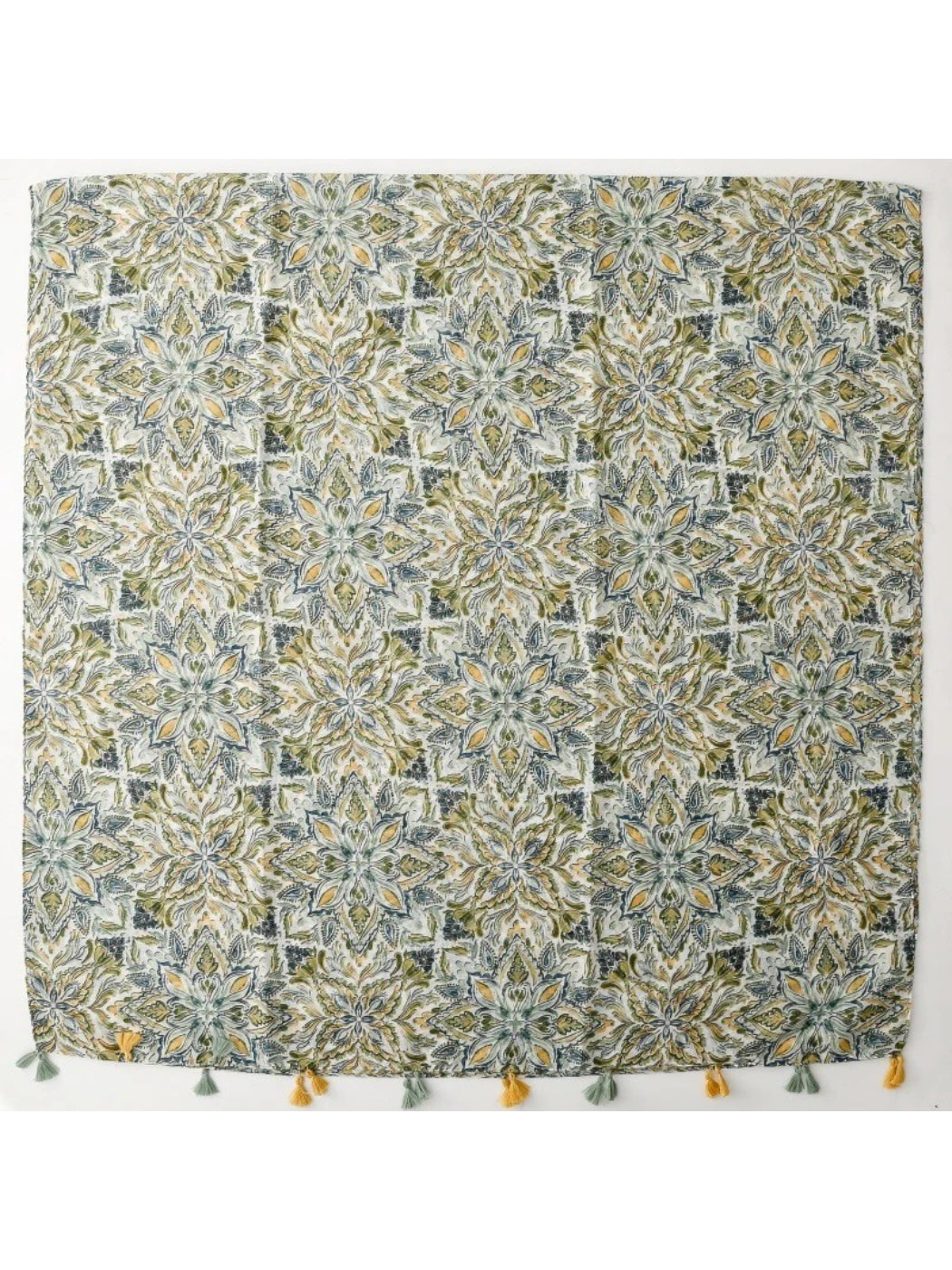 Scarvii - Botanical Paisley Tassel Wrap Scarf