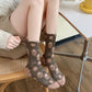 Rufia - Vintage Oil Painting Floral Relief Socks