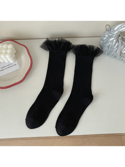 Rufia - Layered Tulle Ruffle Crew Socks product image 5