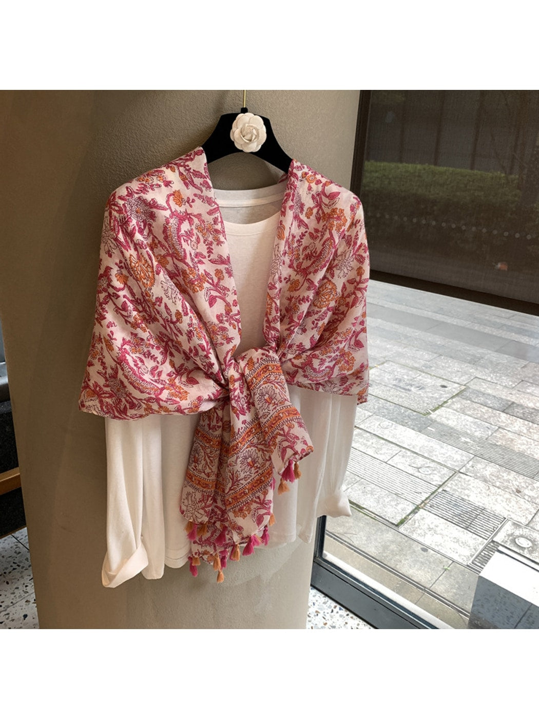 Scarvii - Rectangular Tassel Shawl Scarf