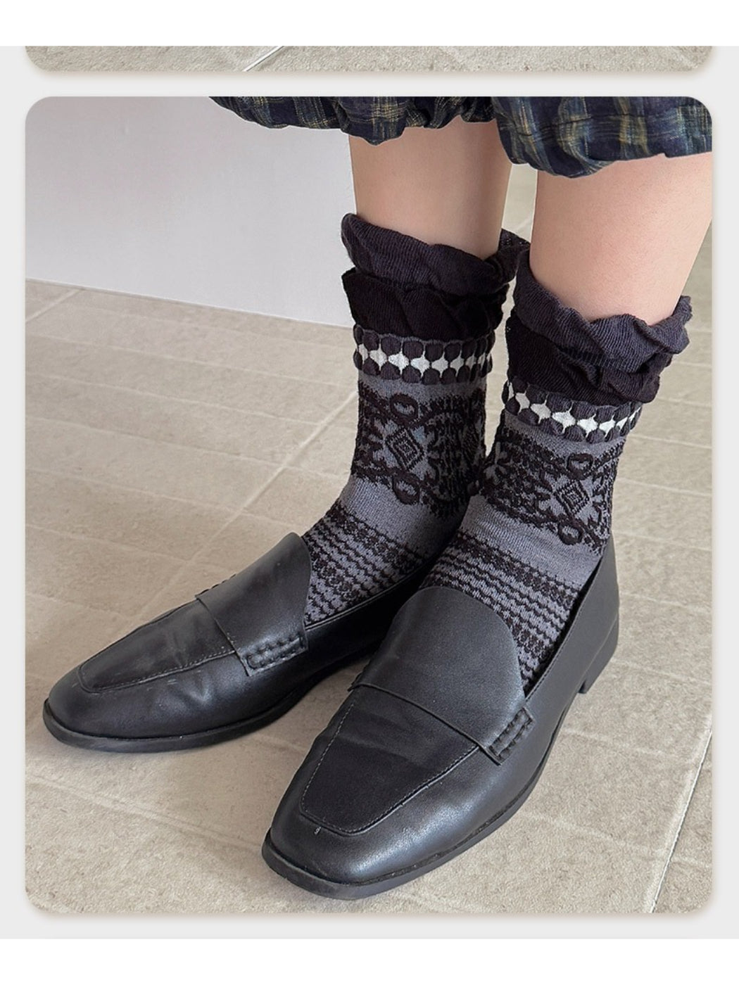 Rufia - Crafted Texture Crew Socks