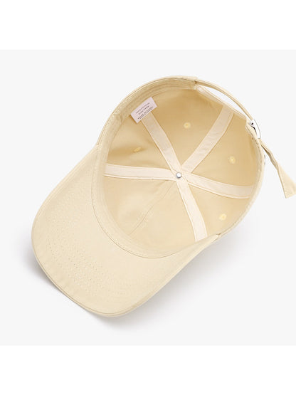 Haila - Curved Brim Letter Detail Baseball Cap