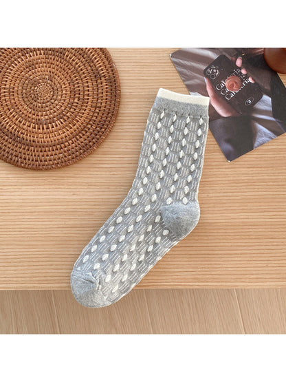 Rufia - Pebbled Texture Knit Crew Socks product image 5