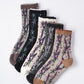 Rufia - Vintage Floral Relief Crew Socks