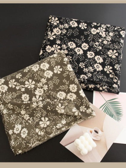 Scarvii - Winter Floral Print Scarf & Shawl