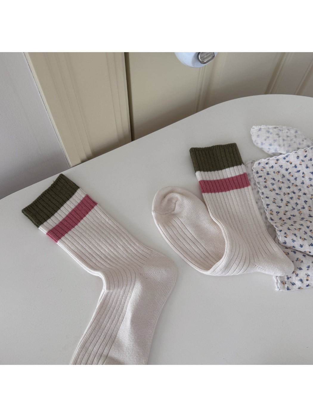 Rufia - Casual Rib Knit Stripe Socks product image 5