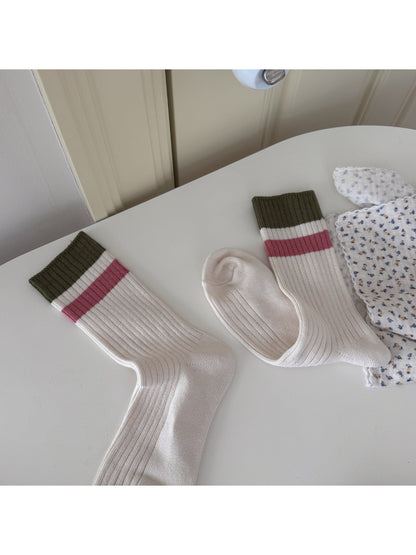 Rufia - Casual Rib Knit Stripe Socks product image 5