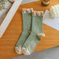 Rufia - Tulip Pattern Crew Socks