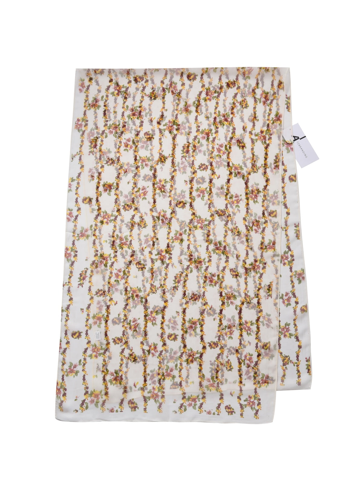 Scarvii - Vines Flower Print Scarf - Cool & Soft