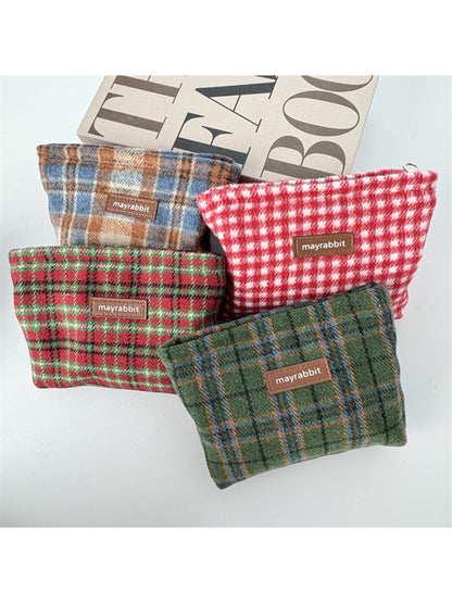 Cosbai - Retro Leopard Print Toiletry Bag
