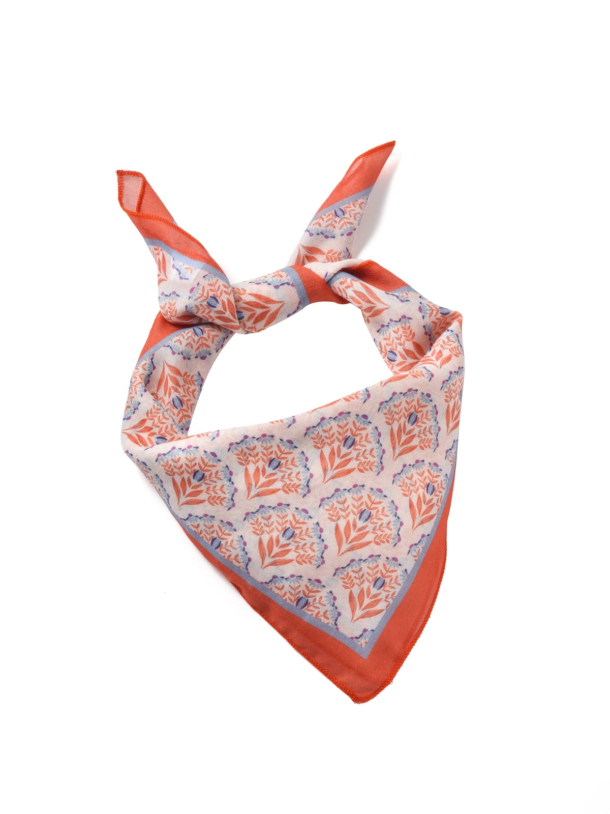 Scarvii - Vintage Classic Floral Print Square Scarf Bandana