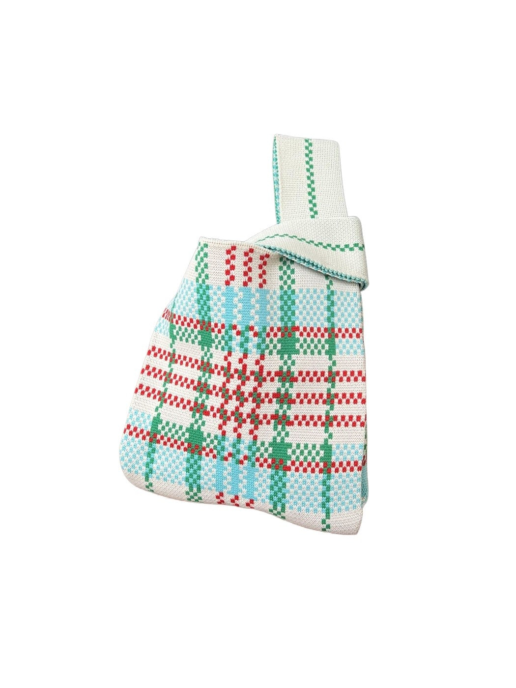 Cosbai - Colorblock Knitted Wristlet Clutch Bag - Casual & Chic