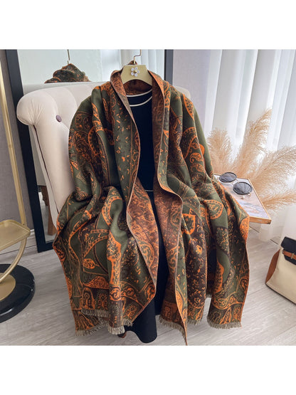 Scarvii – Bohemian Paisley Winter Scarf & Shawl
