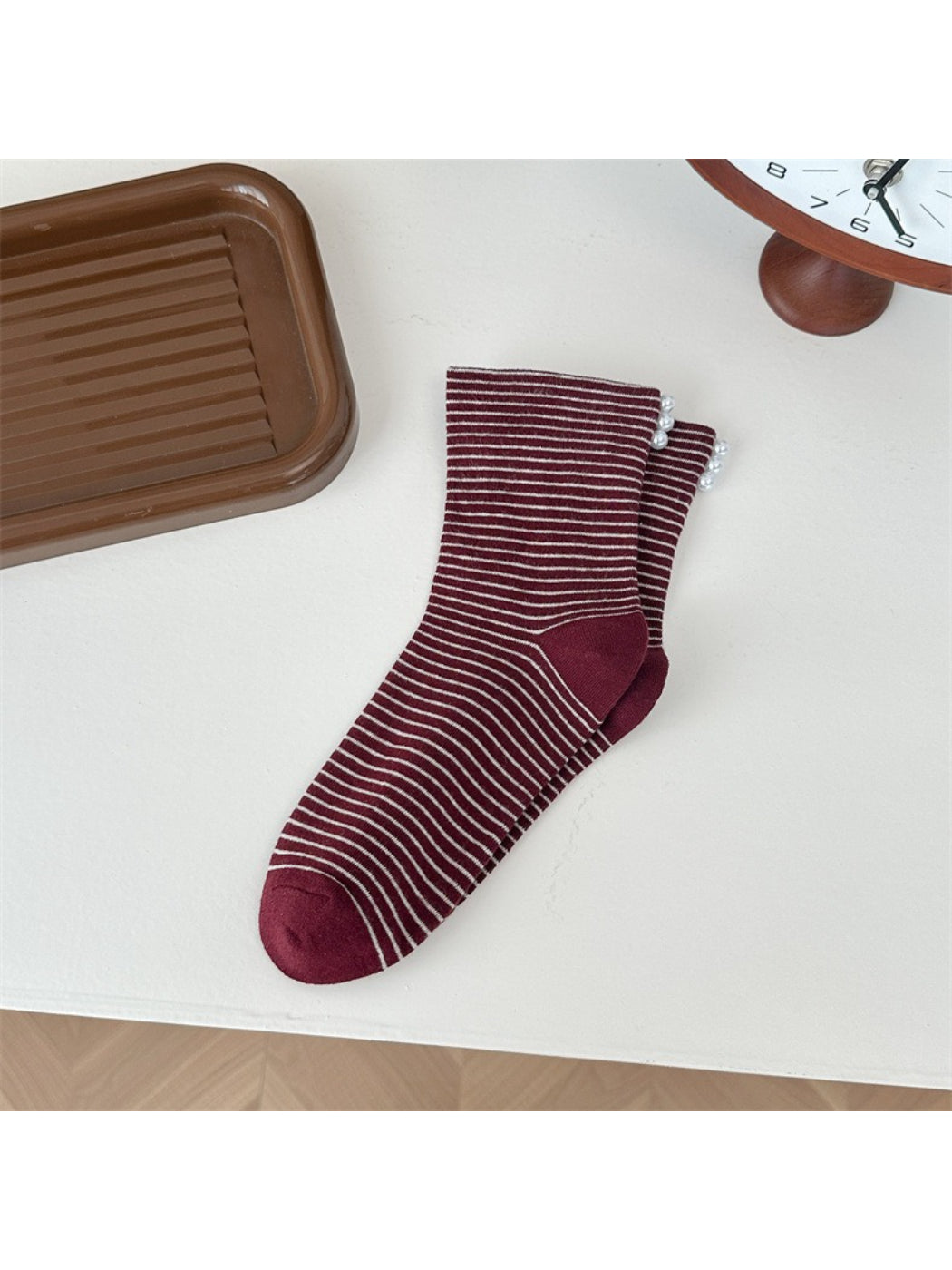 Rufia - Soft Knit Stripe Crew Socks