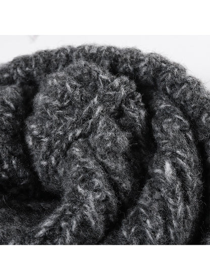 Haila - Foldable Ear Cover Knit Beanie