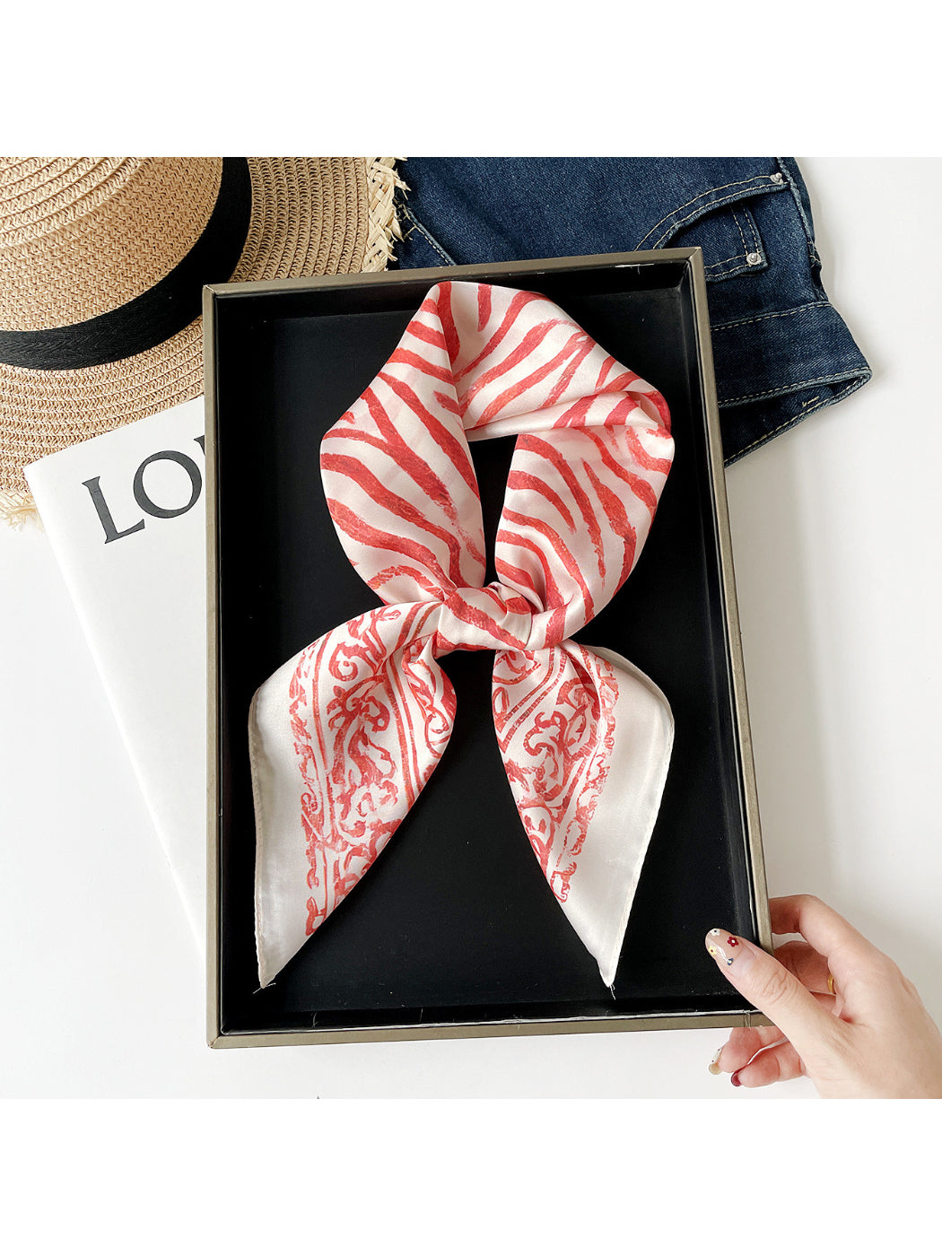 Scarvii - Zebra Print Square Scarf