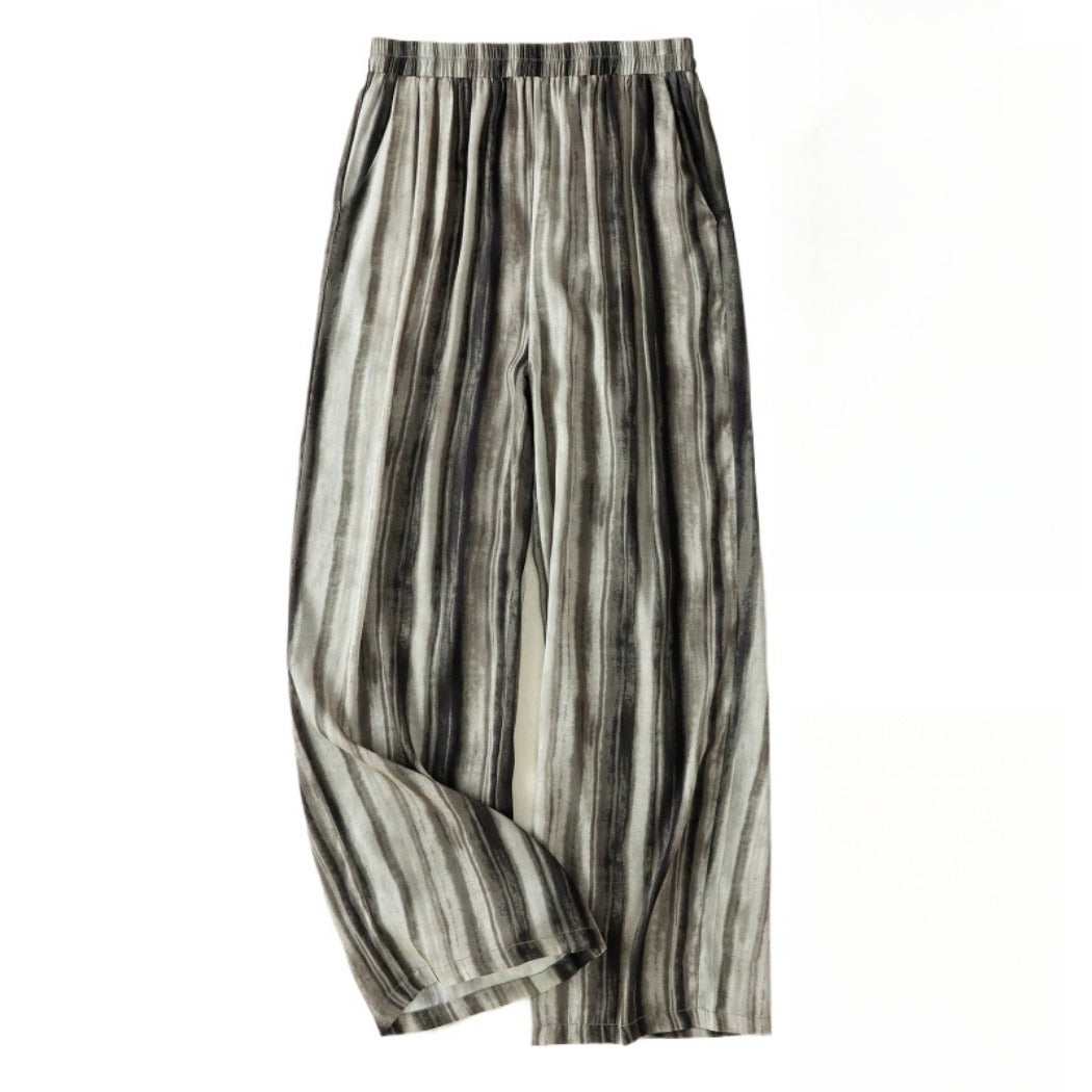 Troposa - Loose Stripe Wide-Leg Pants - Oversized & Cool