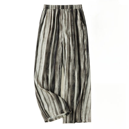 Troposa - Loose Stripe Wide-Leg Pants - Oversized & Cool
