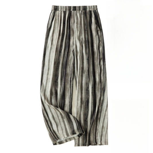 Troposa - Loose Stripe Wide-Leg Pants - Oversized & Cool