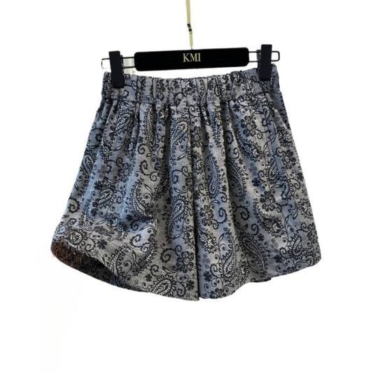 Shea - Paisley Print Stretchy Shorts - Comfort & Basic