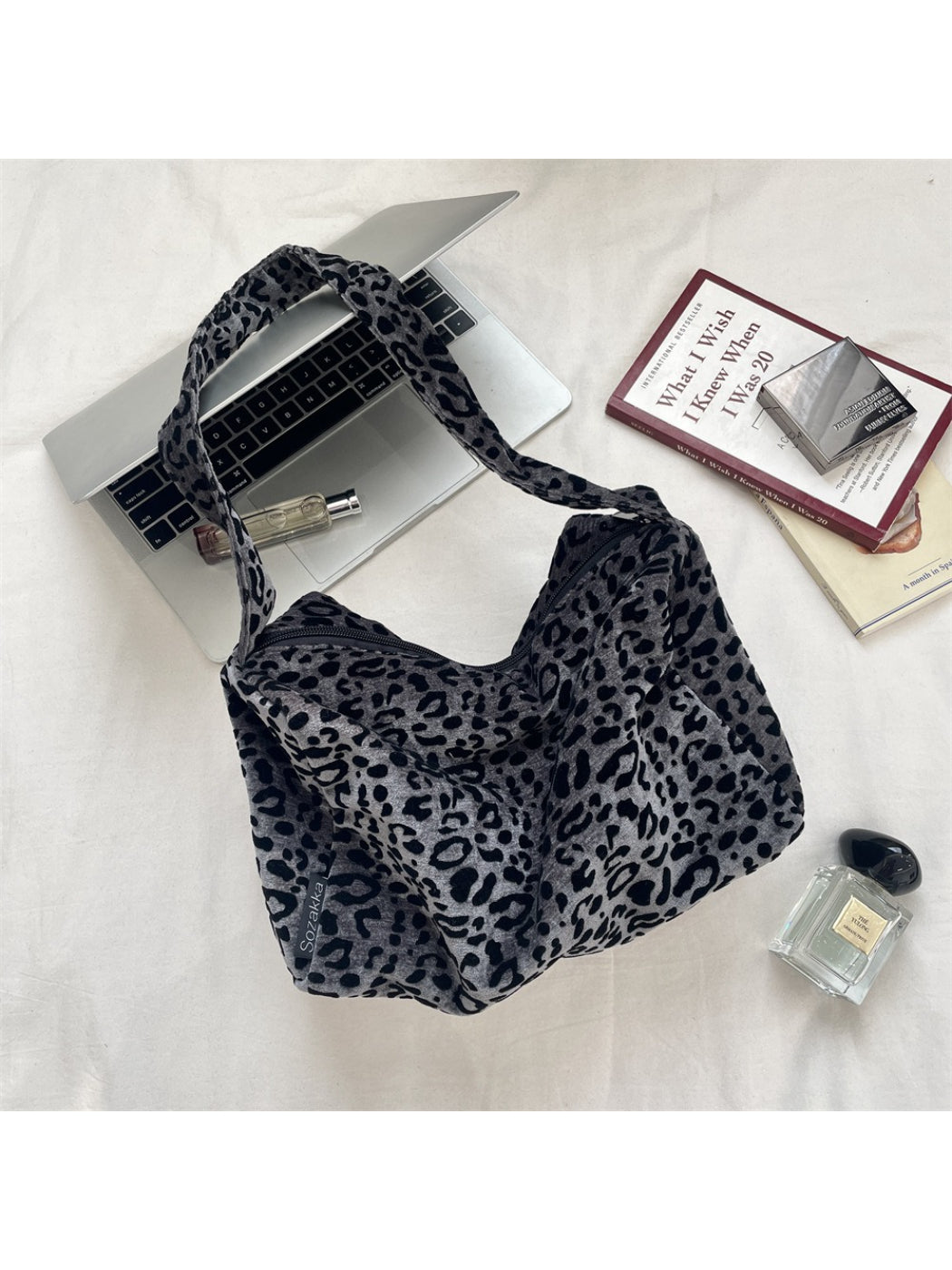 Cosbai - Leopard Slouchy Shoulder Tote