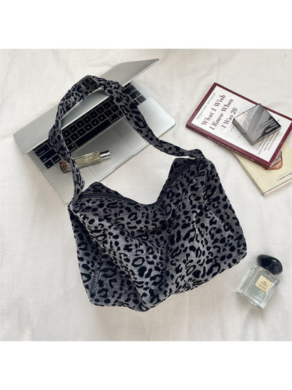 Cosbai - Leopard Slouchy Shoulder Tote
