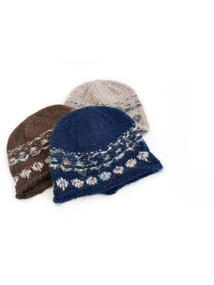 Haila - Vintage Jacquard Soft Knit Beanie