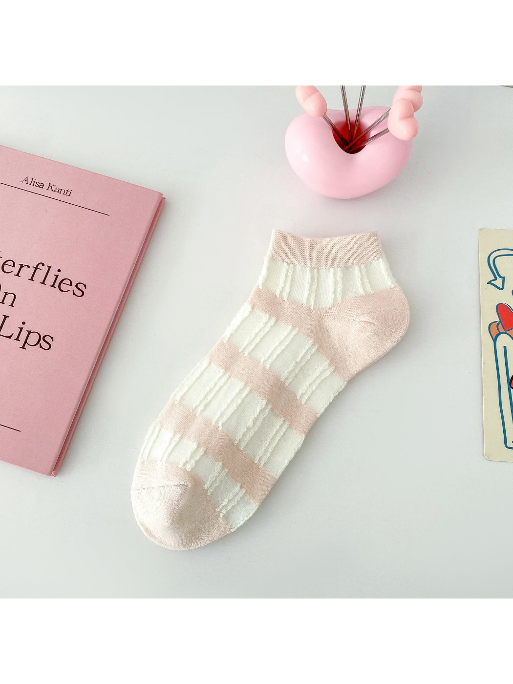 Rufia - Cute Love Motif Ankle Socks product image 5