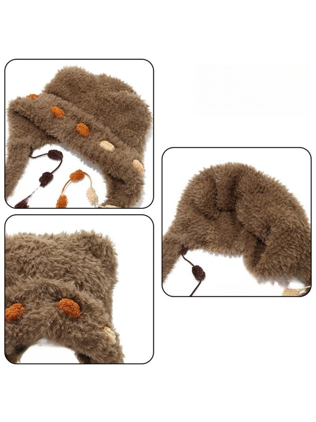 Haila – Cozy Plush Bear Ear Winter Beanie
