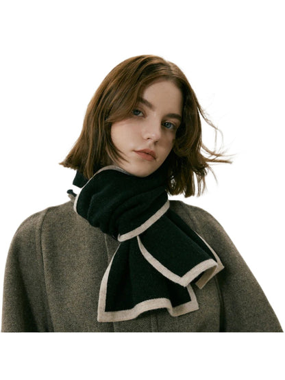 Scarvii - Contrast Knitted Scarf
