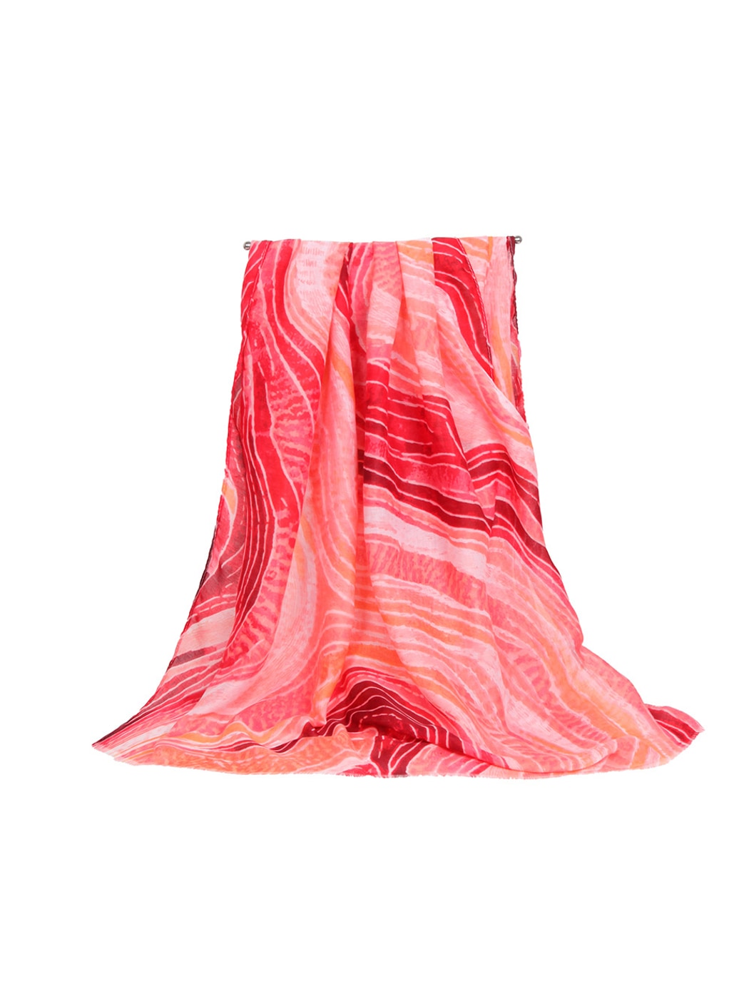 Scarvii - Striped Ripple Pattern Fashion Scarf