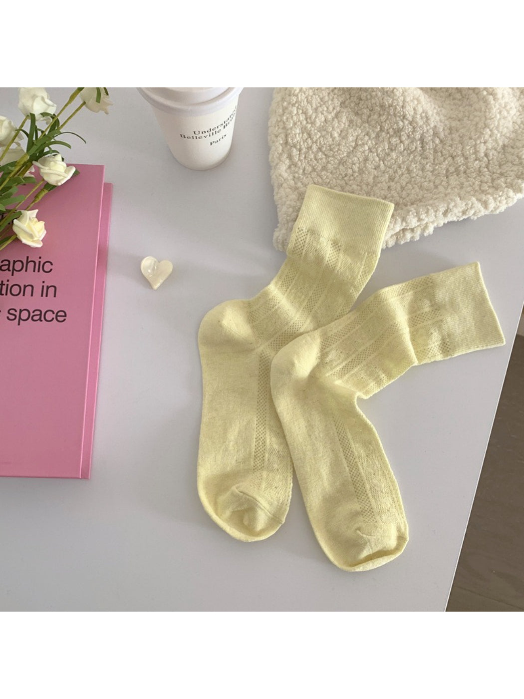 Rufia - Soft Ribbed Knit Crew Socks
