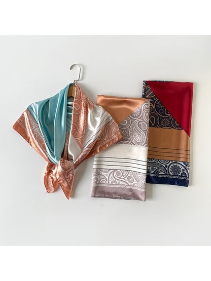 Scarvii - Elegant Paisley Square Scarf