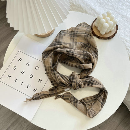 Scarvii - Plaid Triangle Headband