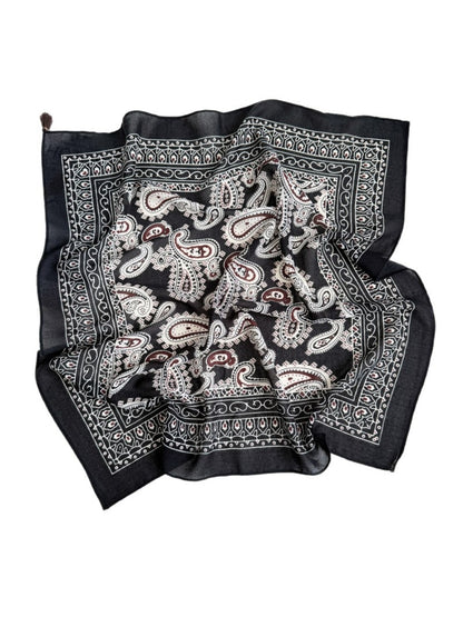 Scarvii - Paisley Border Square Scarf