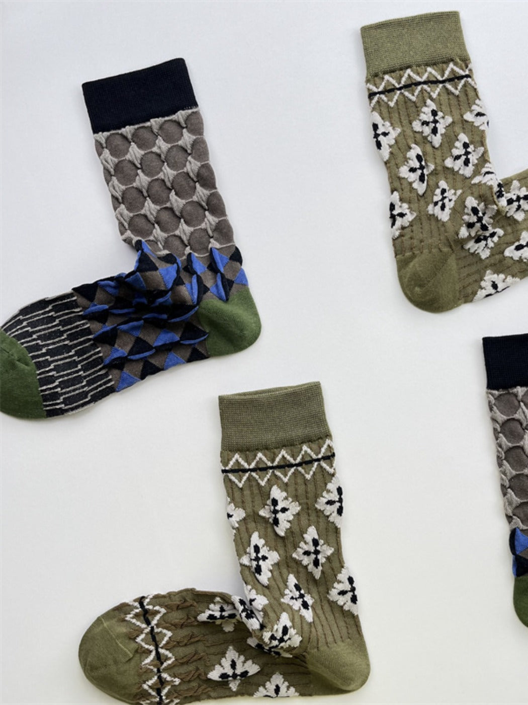 Rufia - Japanese Style Retro Mid-calf Socks – Unisex & Comfy